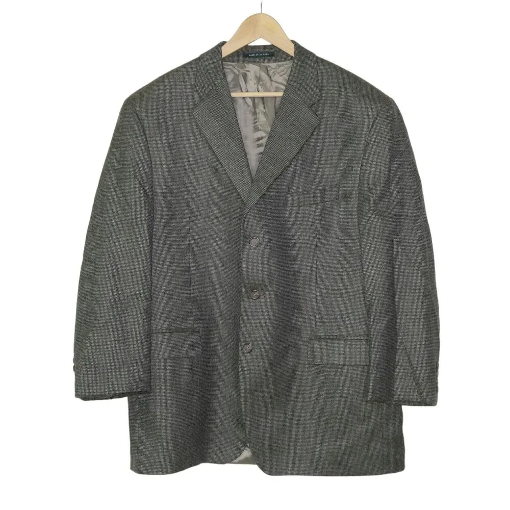 Lauren Ralph Lauren Men's Blazer Sz 48R Green-ish New Wool Tiny Dots Preppy EUC